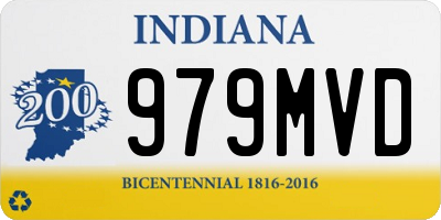 IN license plate 979MVD