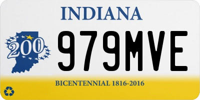 IN license plate 979MVE
