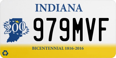 IN license plate 979MVF