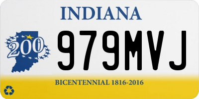 IN license plate 979MVJ