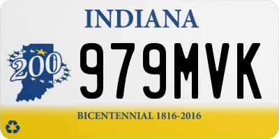 IN license plate 979MVK