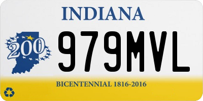 IN license plate 979MVL