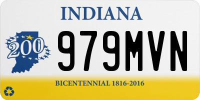 IN license plate 979MVN