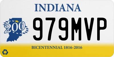 IN license plate 979MVP