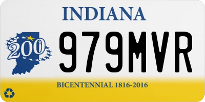IN license plate 979MVR