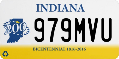 IN license plate 979MVU