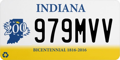 IN license plate 979MVV