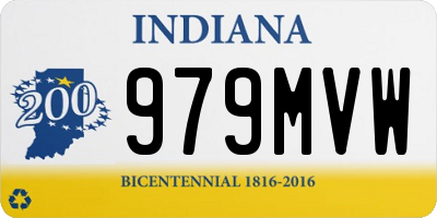 IN license plate 979MVW