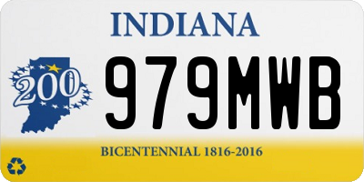 IN license plate 979MWB