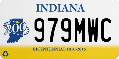 IN license plate 979MWC