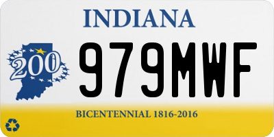 IN license plate 979MWF