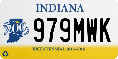IN license plate 979MWK