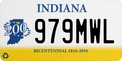 IN license plate 979MWL