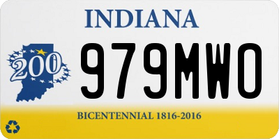 IN license plate 979MWO