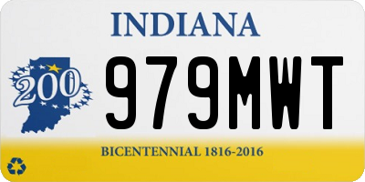 IN license plate 979MWT