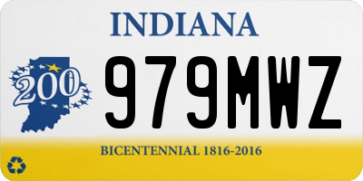 IN license plate 979MWZ