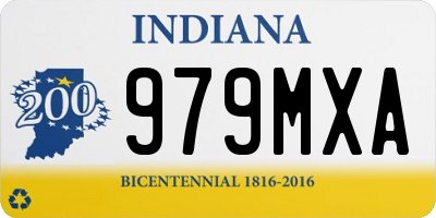 IN license plate 979MXA