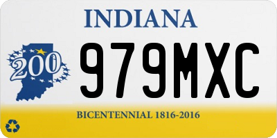 IN license plate 979MXC