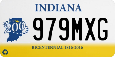 IN license plate 979MXG