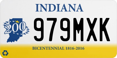 IN license plate 979MXK