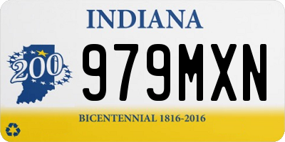 IN license plate 979MXN