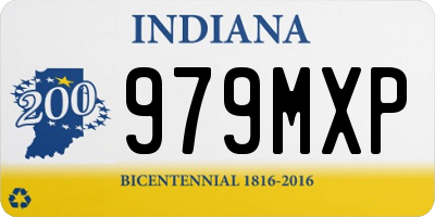 IN license plate 979MXP