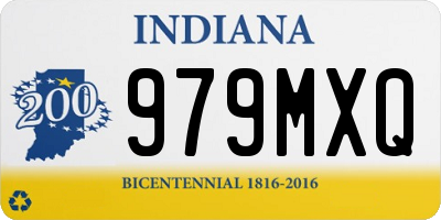 IN license plate 979MXQ