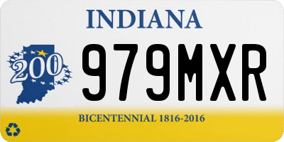 IN license plate 979MXR