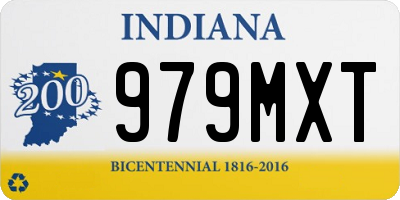 IN license plate 979MXT