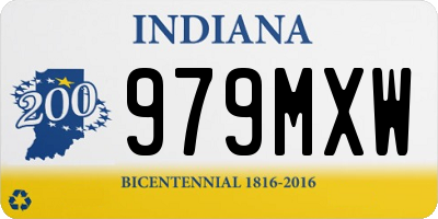 IN license plate 979MXW