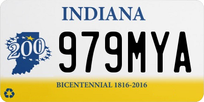 IN license plate 979MYA