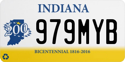 IN license plate 979MYB