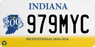 IN license plate 979MYC