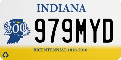 IN license plate 979MYD