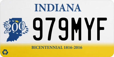 IN license plate 979MYF
