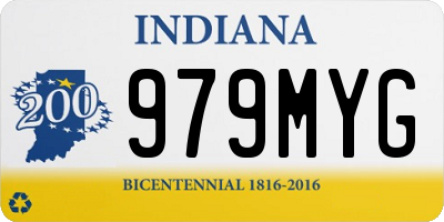 IN license plate 979MYG