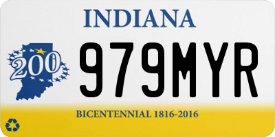 IN license plate 979MYR