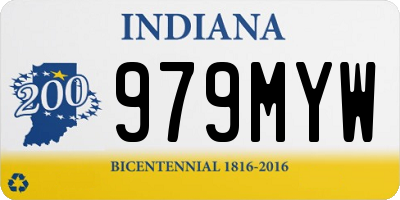 IN license plate 979MYW