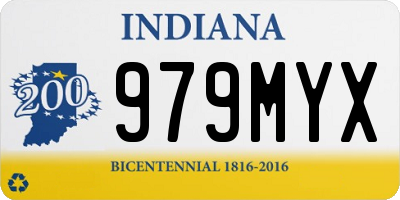 IN license plate 979MYX