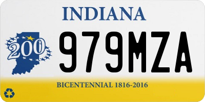 IN license plate 979MZA