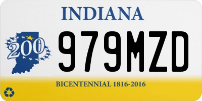 IN license plate 979MZD