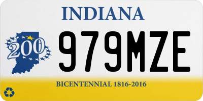 IN license plate 979MZE