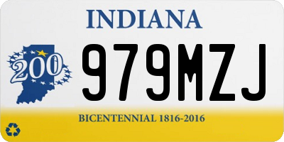 IN license plate 979MZJ