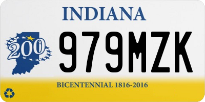 IN license plate 979MZK