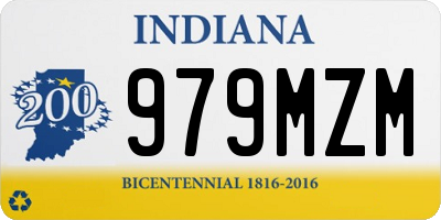 IN license plate 979MZM