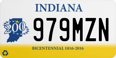 IN license plate 979MZN