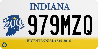 IN license plate 979MZQ