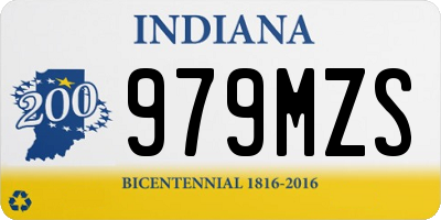 IN license plate 979MZS