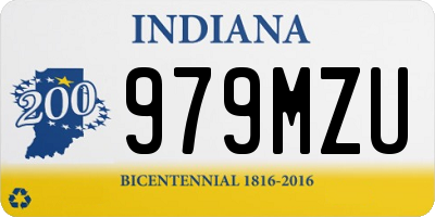 IN license plate 979MZU
