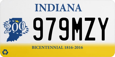 IN license plate 979MZY